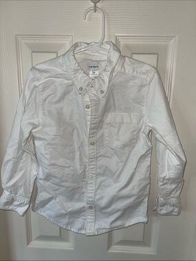 Carter's White Button-Down Shirt for Kids